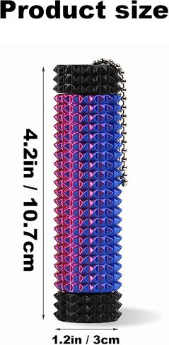 2 PCS Pain Pain Cypget ، spiky grippie محفز مفتاح القلق الحسي القلق الذي يختار الإجهاد الإجهاد المحفز على الأسطوانة مكتب هادئ استخدم الأداة (غطاء أسود اللون الأزرق والأخضر وغطاء أبيض باللون الأحمر) in Kuwait