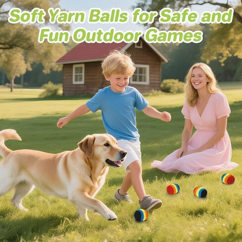 Multicolored Knitted Juggling Sacks Crochet - 4 Packs Hacky Sacks Footbag Crochet for Boys Girls Adults,Knitted Kickball,Juggling Balls for Beginners,Sports and Outdoor Play Toys in Saudi Arabia
