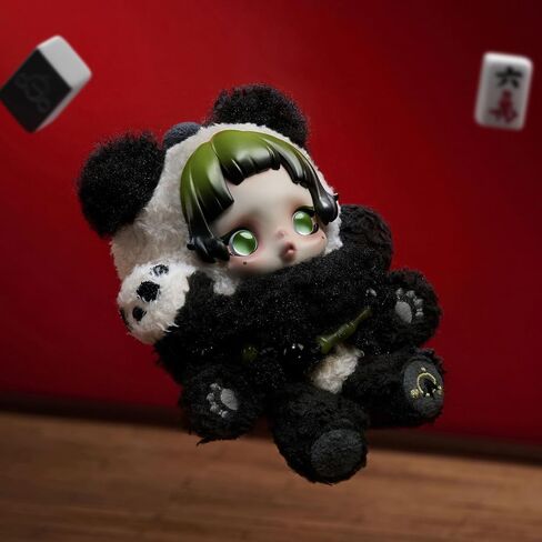 Skullpanda Lazy Panda Plush Doll Pendant 5.31 بوصة ، ألعاب للديكور المنزلي الحديث ، لعبة قابلة للتحصيل لملحقات المكتب ، 1 مساءً in Kuwait