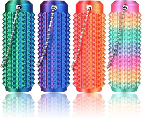 Little Ouchies Pain Fidget 4PCS – Pain Stim Tool Spiky Sensory Fidget Toys for Adults Anxiety Relief, 3D Printed Grippie Keychain for Focus & Skin Picking, Stress Relief Gift for Teens in Saudi Arabia