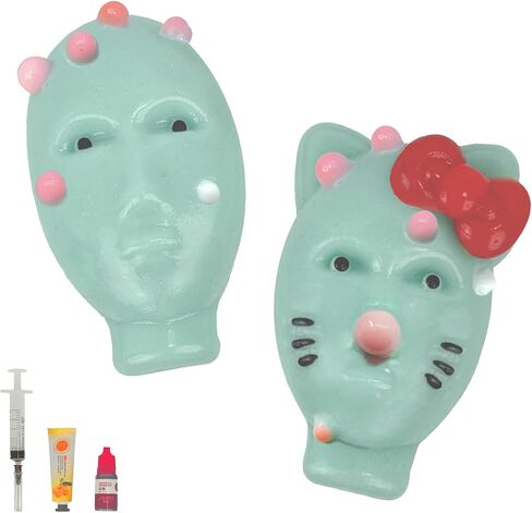 Aqzaxora 2 PCS Pimple Popping Toy, Squishy Fidget Toys Pimple Popping Fidget Toy with Filler Tools Weird Alien Pimple Popping Novelty Stress Relief & Reusable & Self-Filling for Adults & Teens in Kuwait