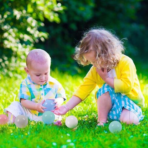 LANGXUN 50 100 200 Soft Plastic Ball Pit Balls for Kids, Gift for Baby Toddler Birthday Christmas, Ball Pit Play Tent, Baby Kiddie Pool Water Toys, Party Decoration in Saudi Arabia