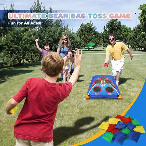 حقائب فول لعبة Toy Life Tower Carnival Games ، Cornhole ، ألعاب في الهواء الطلق للأطفال الذين تتراوح أعمارهم بين 4 و 8 سنوات ، لعبة الفناء الخلفي الرياضي واللعب في الهواء الطلق ، والألعاب الخارجية للأعمار من 5 إلى 7 سنوات ، حفلة عيد ميلاد عائلة العائلة ،  in Kuwait