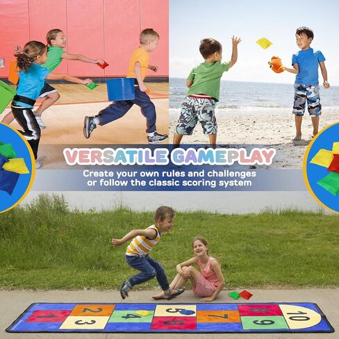 حقائب فول لعبة Toy Life Tower Carnival Games ، Cornhole ، ألعاب في الهواء الطلق للأطفال الذين تتراوح أعمارهم بين 4 و 8 سنوات ، لعبة الفناء الخلفي الرياضي واللعب في الهواء الطلق ، والألعاب الخارجية للأعمار من 5 إلى 7 سنوات ، حفلة عيد ميلاد عائلة العائلة ،  in Kuwait