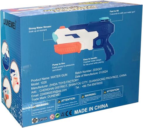 مسدس مائي 600cc للأطفال البالغين ： 6 حزمة Squirt blasters Super Water Gun Soaker مع طاقة طويلة المدى للفتيان الفتيات الصيفي سباحة الشاطئ في الهواء الطلق القتال المائي يلعب الحفلات الحفلات in Kuwait