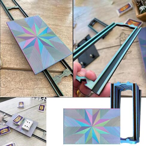 Game Glider for Cards the Game Glider - Multi Color Slider Original سهلة التثبيت ＆ Game Game Glider for Table Card Game Glider مع 5 Rails (Blue) in Kuwait