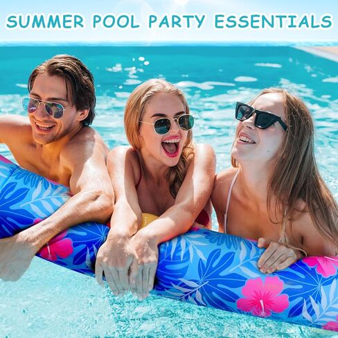 نودل سباحة قابلة للنفخ ، 2 عبوة ناعمة تجفيف سريع تجفيف مغطى بركة كبيرة العوامات المعكرونة ، ففائف المسبح السباحة المسبح مع حقيبة تخزين محمولة لحفلة البلياردو in Kuwait