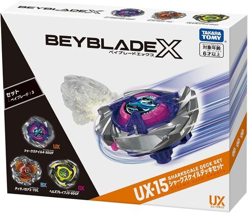 Takara Tomy Beyblade X UX-15 Shark Scale Set in Kuwait
