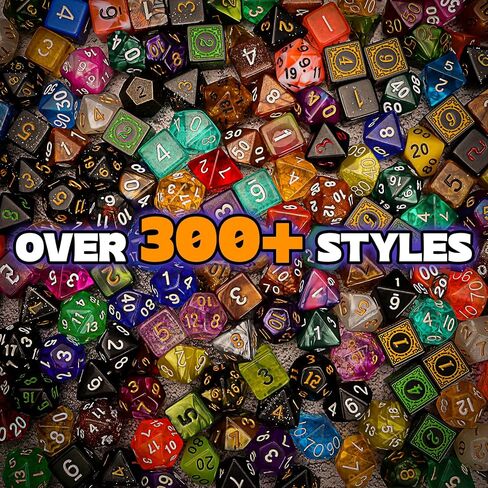 مجموعة DND Mystery Dice Set - 7 DICE RPG RPG عشوائي ، 4 عملات معدنية ، دبوس المينا وحقيبة المخملية - 1 في 10 فرصة للحصول على النرد الممتاز - هدية لمشغل TTRPG ، DM & DICE GOBLIN (الإصدار القياسي) in Kuwait