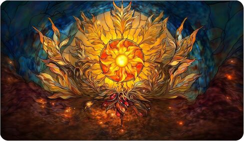 MTG Playmat ، حصيرة لعبة بطاقة TCG ، حافة مخيط ، أسفل المطاط غير المنقوش - 24 × 14 بوصة - مستنقع in Saudi Arabia