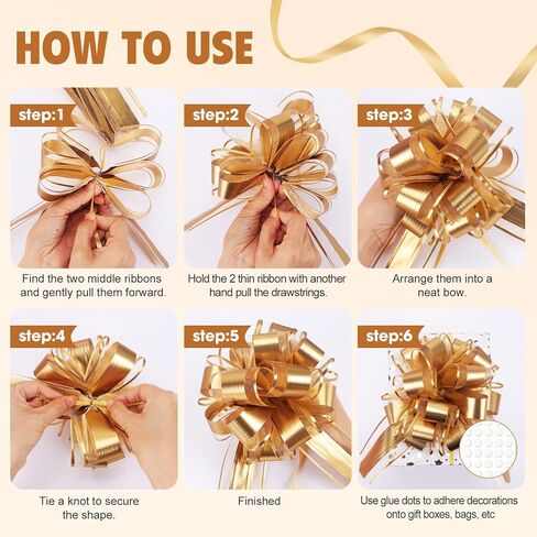 24pcs 6 بوصة أقواس سحب كبيرة ، 12 لونا القوس لالتفاف الهدية ، أقواس الشريط الزفاف هدية للحفلات لصناديق الالتفاف أو زينة الزهور ، مثالية لقوس عيد الحب عيد الحب in Kuwait
