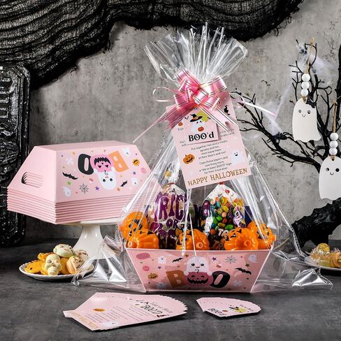 yexiya 60 pcs 12 pack ke qued booled baskets kit for gift frept halloween boo boo box فارغة in Saudi Arabia