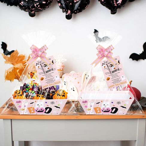 yexiya 60 pcs 12 pack ke qued booled baskets kit for gift frept halloween boo boo box فارغة in Saudi Arabia