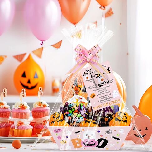 yexiya 60 pcs 12 pack ke qued booled baskets kit for gift frept halloween boo boo box فارغة in Saudi Arabia