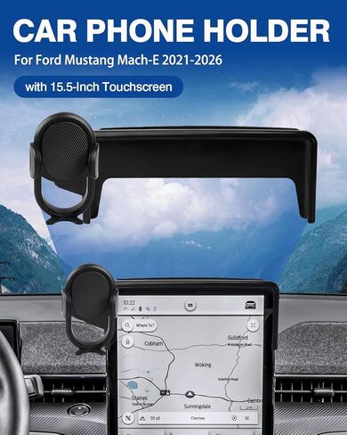 Autorder Car Phone Holder for 2021 2022 2023 2024 Ford Mustang Mach-E Accessories Phone Mount 15.5-Inch Screen Cell Phone Automobile Cradles Hands-Free 360 Degree Rotation in Kuwait