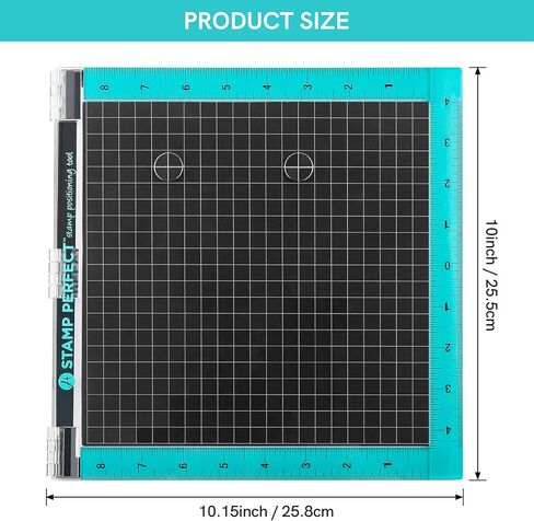 Acrylic Stamp Positioning Tool Includes Magnets and Foam Pad,9x7.2inch Stamp Positioner with Grid Lines Perfect Positioning Stamping with Clear Stamps for Card Making Scrapbooking and Other in Kuwait