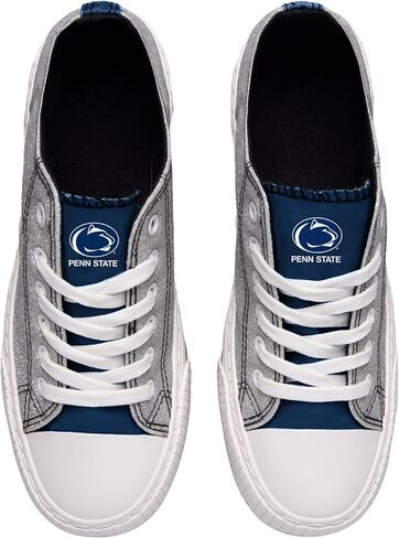 FOCO Alabama Crimson Tide NCAA Womens Glitter Low Top Canvas Shoes - 9 in Saudi Arabia