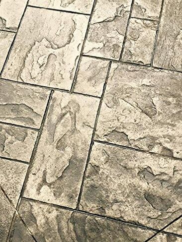 Ashler حقق Slate Slate ختم الخرسانة التي وضعتها Walttools | زخارف نمط البلاط الزخرفي الحصير من مادة البولي يوريثان ، تفاصيل قوية ، واقعية (8 قطعة) in Saudi Arabia