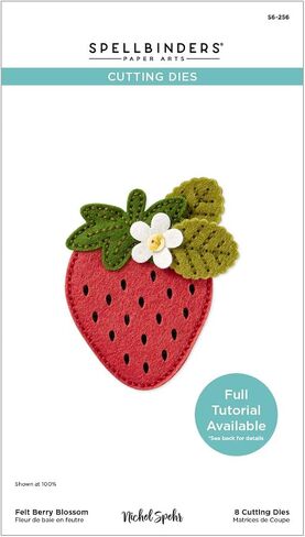 شعرت Spellbinders بالفراولة إزهار تموت من The Summer Felt Stitch & Create Collection بواسطة Nichol Spohr in Saudi Arabia