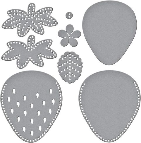 شعرت Spellbinders بالفراولة إزهار تموت من The Summer Felt Stitch & Create Collection بواسطة Nichol Spohr in Saudi Arabia