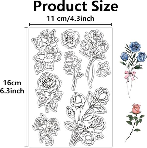CRASPIRE Pine Tree Forest Mountain Scenery Clear Rubber Stamp Star Moon Vintage Christmas Transparent Silicone Seals Stamp Retro for Journaling Card Making DIY Scrapbooking Handmade Album Notebook in Saudi Arabia