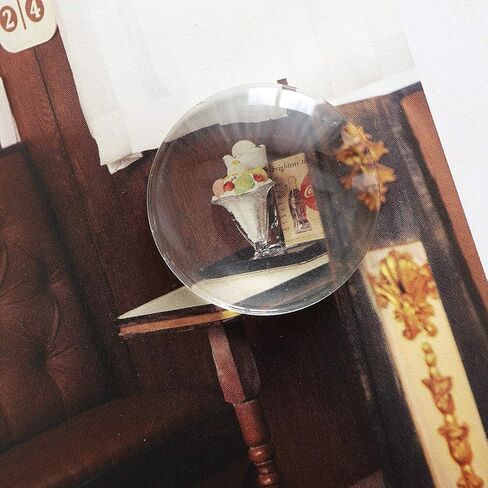 20PCS Transparent Glass Cabochons, Clear Glass Dome Tile Cabochon Half Round Flat Clear 1.57 Inch/40mm Non-calibrated Round for Photo Pendant Making DIY Decor Souvenir Gift in Kuwait