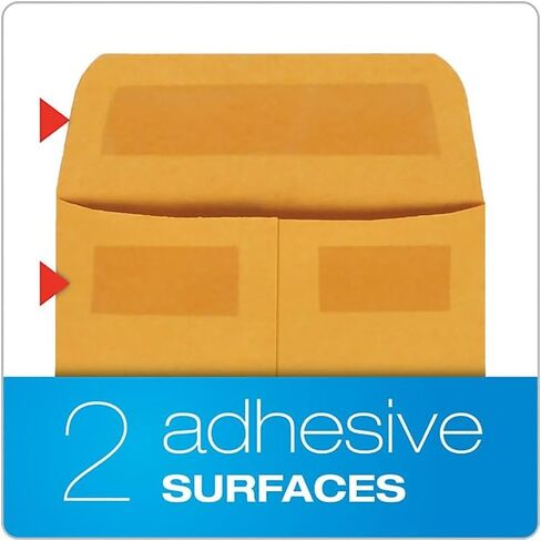 Quality Park #7 Coin and Small Parts Envelopes, Self Seal, for Home, Office, Garden, 24 lb Brown Kraft, 3-1/2 x 6-1/2 Inches, 500/Box (QUA50765) in Saudi Arabia