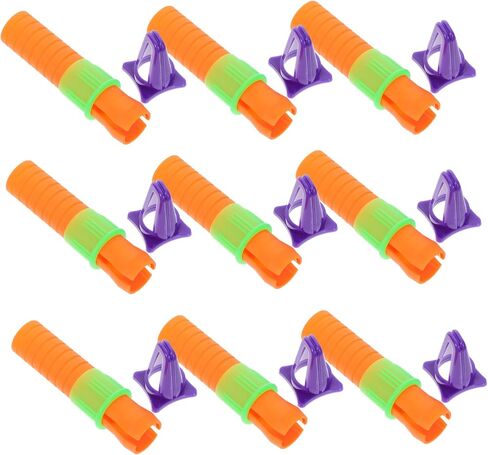 Eringogo 10pcs باستيل باستيل موسع الحامل رسم عصا الموسع من أجل تعزيز الراحة والتحكم الملون المتوافق والباستيل النفط للمشاريع in Saudi Arabia
