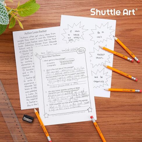 Shuttle Art 360 Pack #2 HB Golf Pencils ، Mini Mini Pencil ، قلم رصاص صغير مسبقًا للمعلمين الذين يكتبون وضع العلامات ، وضروريات الفصل الدراسي ، والعودة إلى اللوازم المدرسية in Saudi Arabia