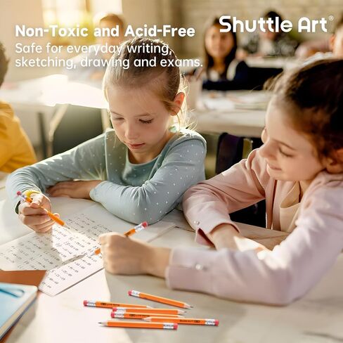 Shuttle Art 360 Pack #2 HB Golf Pencils ، Mini Mini Pencil ، قلم رصاص صغير مسبقًا للمعلمين الذين يكتبون وضع العلامات ، وضروريات الفصل الدراسي ، والعودة إلى اللوازم المدرسية in Saudi Arabia