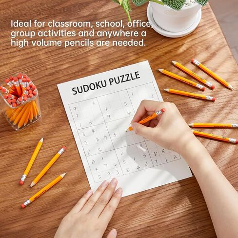 Shuttle Art 360 Pack #2 HB Golf Pencils ، Mini Mini Pencil ، قلم رصاص صغير مسبقًا للمعلمين الذين يكتبون وضع العلامات ، وضروريات الفصل الدراسي ، والعودة إلى اللوازم المدرسية in Saudi Arabia