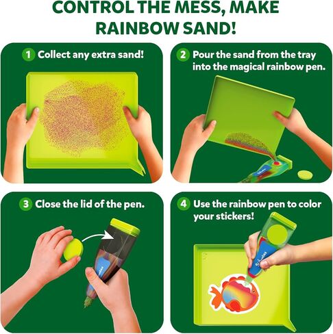 النشاط الفني Skillmatics Sand - الحيوانات ، إنشاء وتصاق 50+ ملصقات ملونة ، مجموعات ومستلزمات حرفية إبداعية للأطفال ، هدايا للفتيات والفتيان الذين تتراوح أعمارهم بين 4 ، 5 ، 6 ، 7 ، 9 ، 10 ، 10 in Kuwait