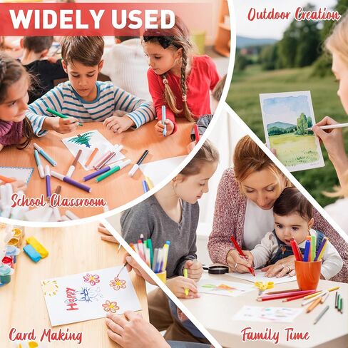 64 Sheets 5x7 Inch Watercolor Paper Bulk, 140lb /300GSM White Cold Press Water Color Paint Paper for Kids Adults Artists. Thick Cotton Bulk Watercolor Papers for Art Supplies in Kuwait