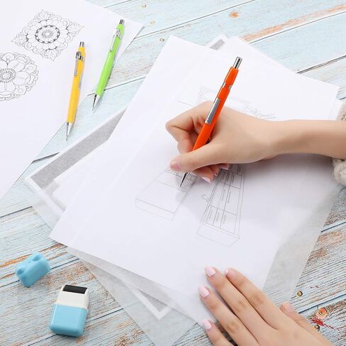 Tenare 250 ورقة تتبع ورقة الرسم للضوء لوحة تتبع لوحة الرسم الشفاف الرسم DIY Crafts Painting Works (White ، 8.3 × 11.7 بوصة) in Kuwait