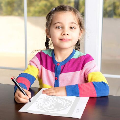 Tenare 250 ورقة تتبع ورقة الرسم للضوء لوحة تتبع لوحة الرسم الشفاف الرسم DIY Crafts Painting Works (White ، 8.3 × 11.7 بوصة) in Kuwait