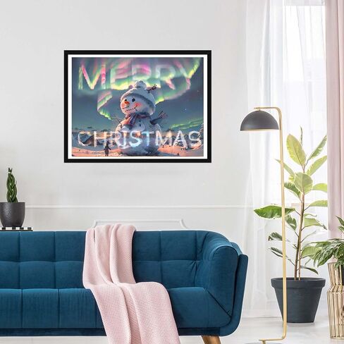SKRYUIE 5D Diamond Painting Kits Santa Claus for Adult Full Round Drill, DIY Paint with Diamonds Art Christmas Crystal Embroidery Cross Stitch Art Craft Wall Office Decoration 12x16 inch 39 in Kuwait
