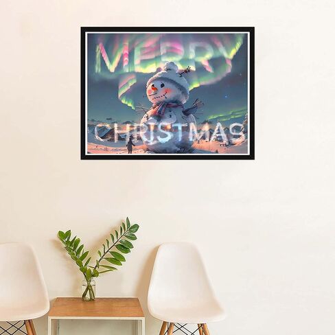 SKRYUIE 5D Diamond Painting Kits Santa Claus for Adult Full Round Drill, DIY Paint with Diamonds Art Christmas Crystal Embroidery Cross Stitch Art Craft Wall Office Decoration 12x16 inch 39 in Kuwait