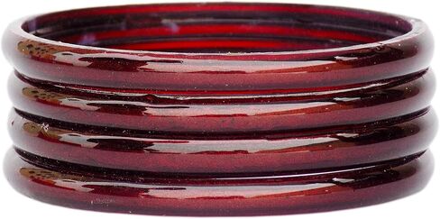 JD'Z COLLECTION Indian Jewelry Glass Bangles for Women Bollywood Plain Glass Bangles Set of 4p Traditional Costume Matching Bracelets Bangles For Women/Girls (Green 2.4) in Saudi Arabia
