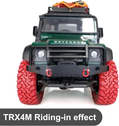 1.2" RC Crawler Tires 62 * 24mm Soft Rubber 1.2 Tires Colored Tyres with Foam Insert for 1/18 TRX4M 1/24 SCX24 FCX24 Upgrade (4PCS, Red) in Kuwait
