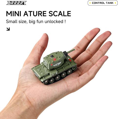 BRRRRT 1/64 RC Battle Tank Set,Remote Control Military Vehicles with Infrared Shoot,RC Tank That Shoots with 330° Rotating Turret and Sound & Lighting for Kids Gift 8+ in Saudi Arabia