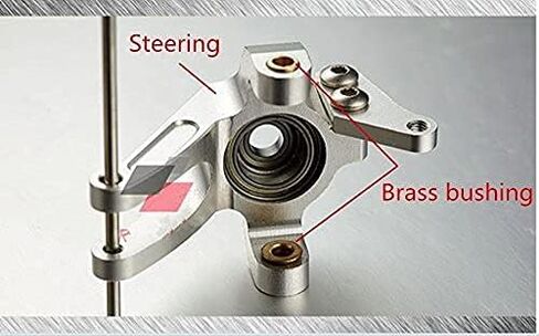 4Pcs Steering Front Knuckles Flange Brass Bushing for Axial SCX10 RC Car #1140 in Kuwait