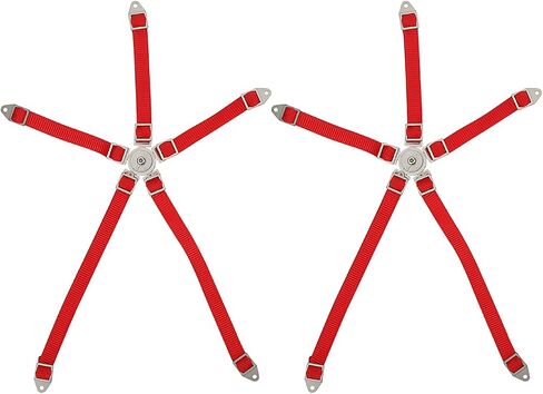 RC محاكاة حزام المقعد المعدني حزام المحاكاة حزام المحاكاة المحوري 1/10 90018 RC TRACK RED Blue Black Portable Lightiight (Red) in Saudi Arabia