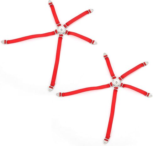 RC محاكاة حزام المقعد المعدني حزام المحاكاة حزام المحاكاة المحوري 1/10 90018 RC TRACK RED Blue Black Portable Lightiight (Red) in Saudi Arabia