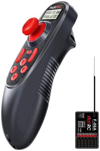 Globact Hotrc DS-600 6CH 2.4G RC Transmitter & F-06A مع DS 600 PWM جهاز التحكم عن بعد 6 وحدة تحكم RC لقوارب صيد القارب RC CAR in Kuwait