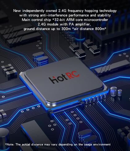 Globact Hotrc DS-600 6CH 2.4G RC Transmitter & F-06A مع DS 600 PWM جهاز التحكم عن بعد 6 وحدة تحكم RC لقوارب صيد القارب RC CAR in Kuwait