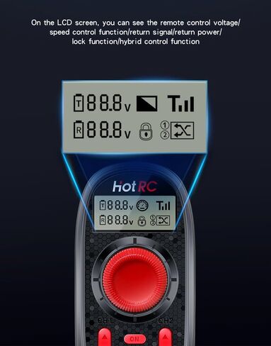 Globact Hotrc DS-600 6CH 2.4G RC Transmitter & F-06A مع DS 600 PWM جهاز التحكم عن بعد 6 وحدة تحكم RC لقوارب صيد القارب RC CAR in Kuwait