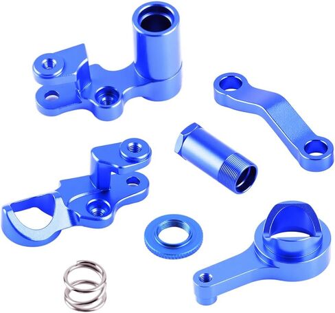 GLOBACT RC Steering Bellcranks and Servo Saver Set for Traxxas 1/10 Slash Stampede Rustler 4X4 Upgrade Parts (Blue) in Saudi Arabia