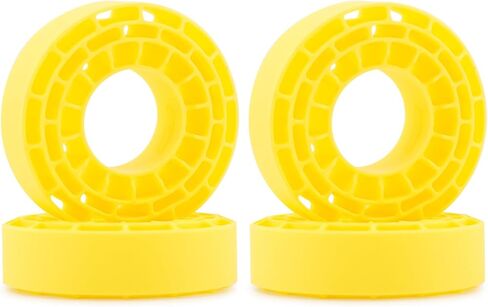 INJORA 4pcs Silicone Rubber Inserts for 61-63mm*22mm 1.0" Tires(Yellow) in Kuwait