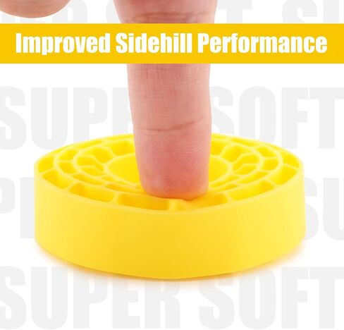 INJORA 4pcs Silicone Rubber Inserts for 61-63mm*22mm 1.0" Tires(Yellow) in Kuwait
