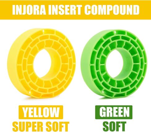 INJORA 4pcs Silicone Rubber Inserts for 61-63mm*22mm 1.0" Tires(Yellow) in Kuwait
